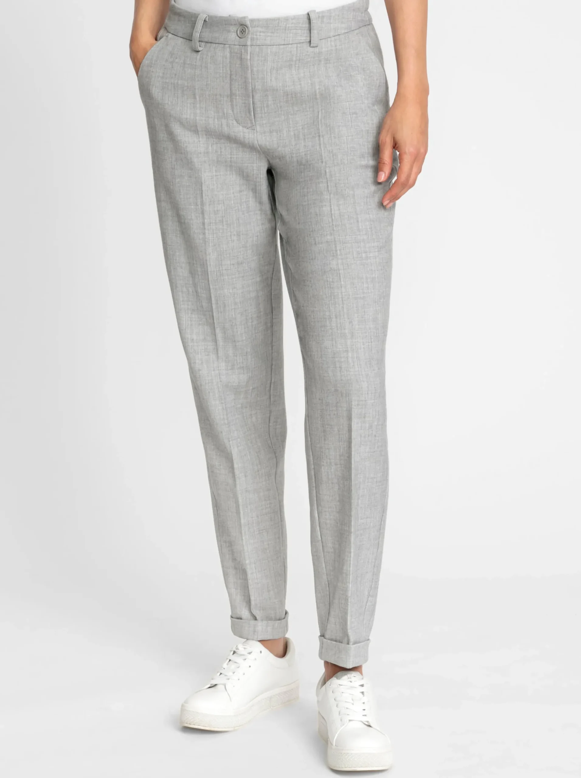 Hosen| Webhose hellgrau-meliert