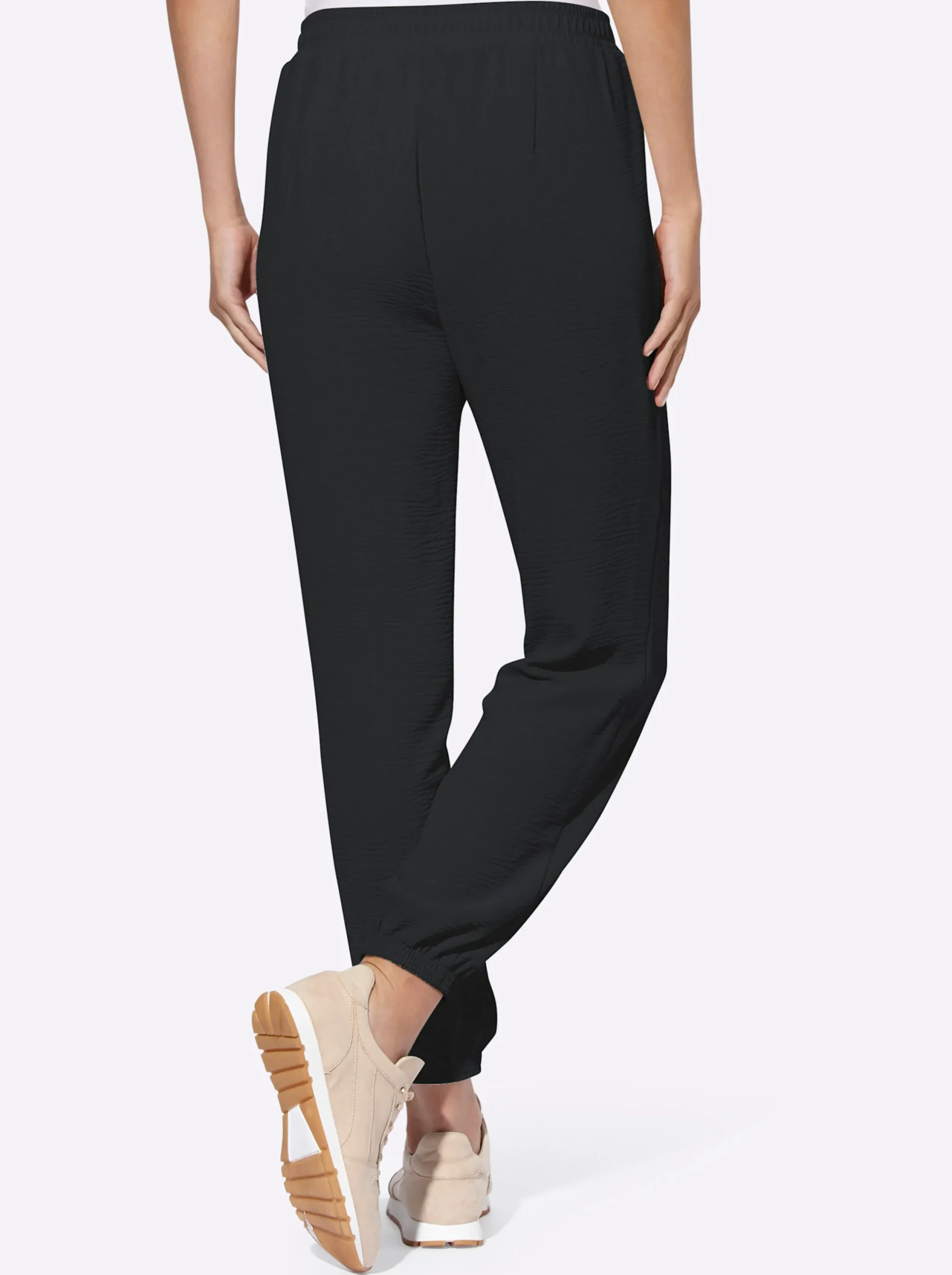 Hosen|heine Webhose in Crinkle-Qualität schwarz