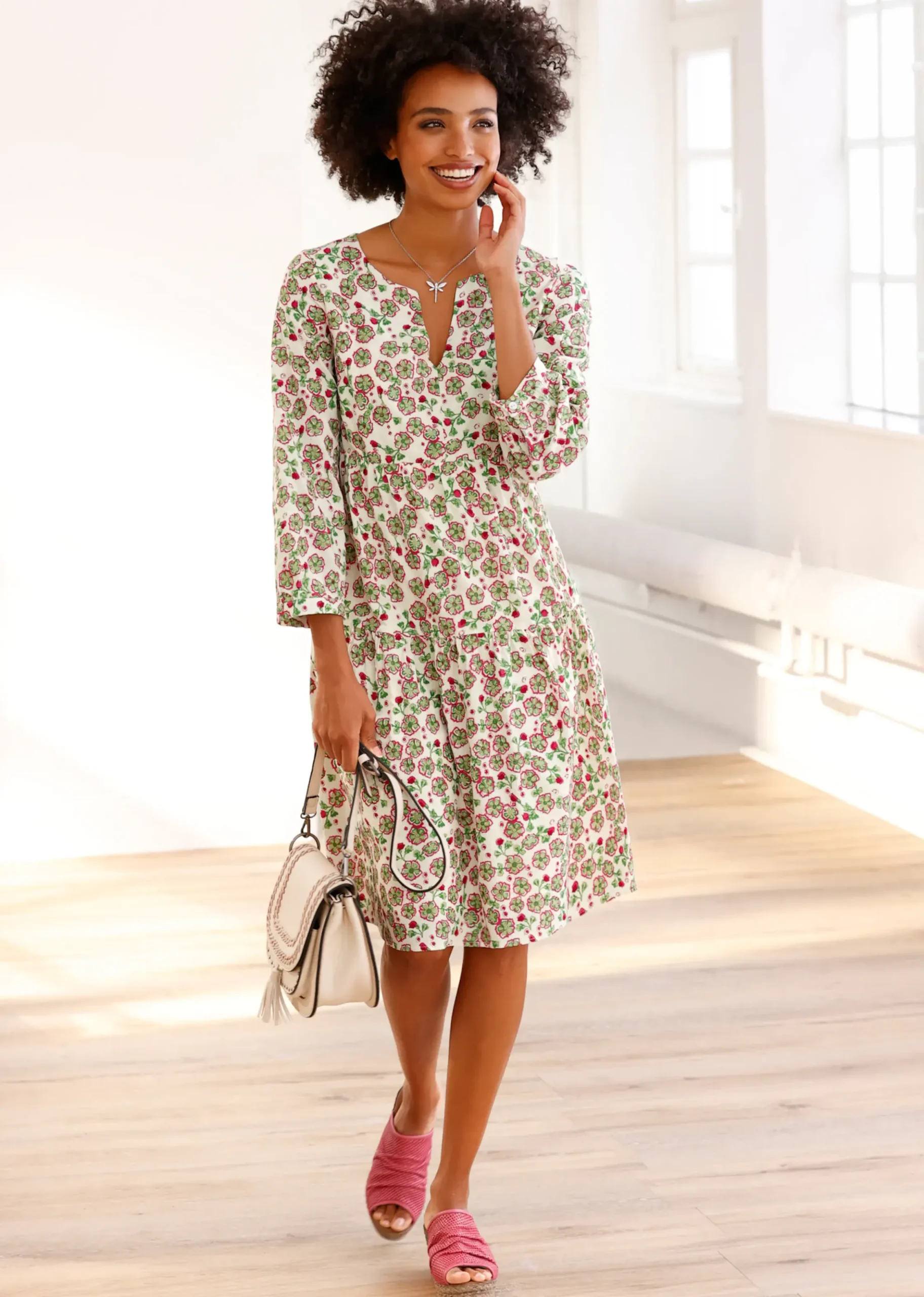 Kleider|heine Webkleid bunt