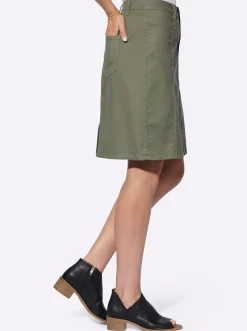 Röcke|heine Webrock khaki