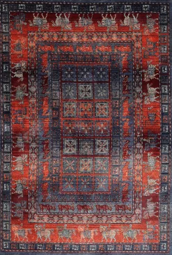 Teppiche|heine home Webteppich bunt-blau