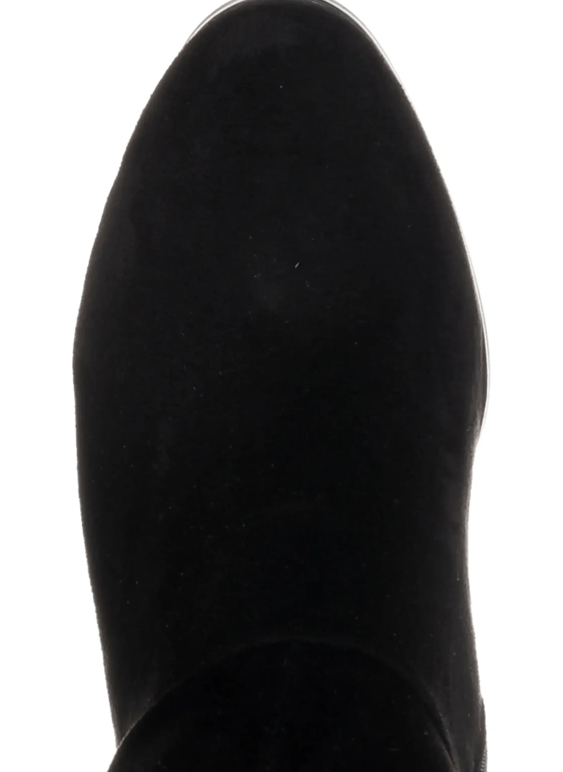 Stiefel|sheego Weitschaftstiefel aus Velours-Lederimitat schwarz