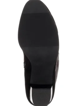 Stiefel|sheego Weitschaftstiefel aus Velours-Lederimitat schwarz