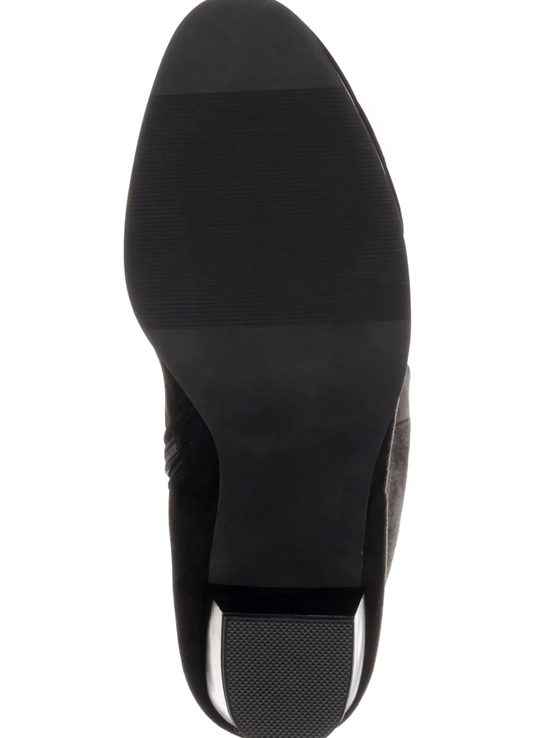 Stiefel|sheego Weitschaftstiefel aus Velours-Lederimitat schwarz