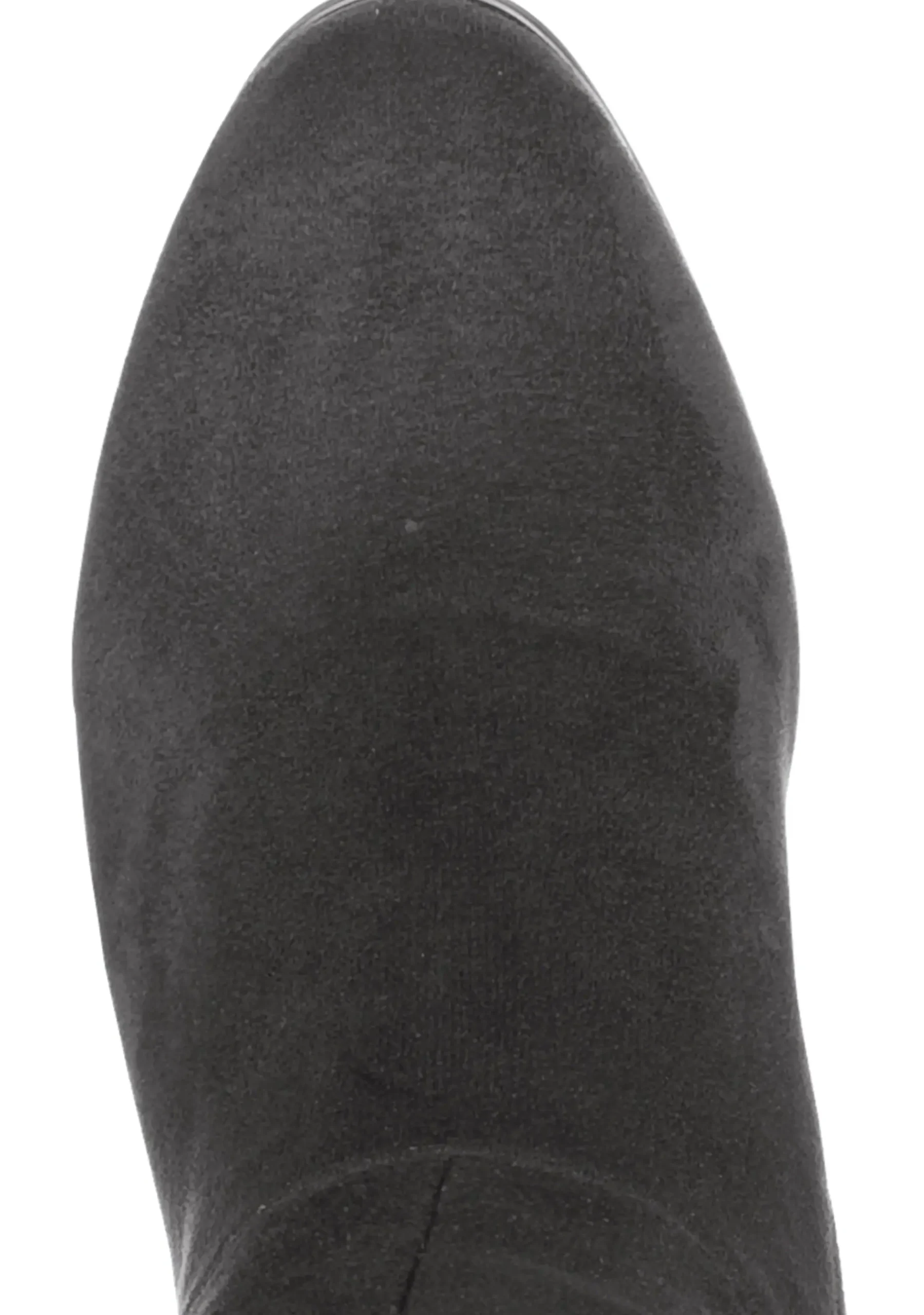 Stiefel|sheego Weitschaftstiefel aus Velours-Lederimitat grau