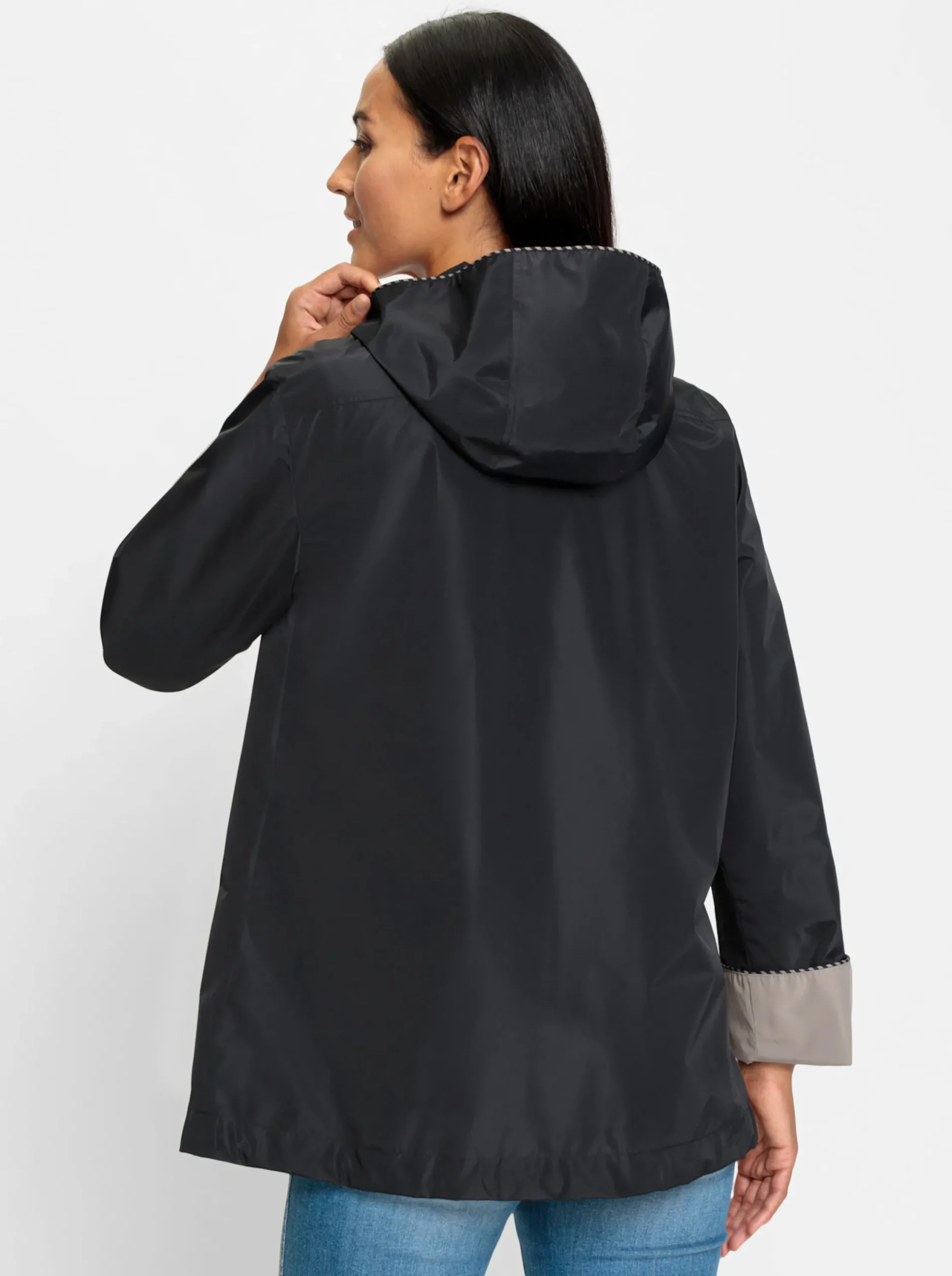 Jacken|heine Wendejacke in wasserabweisender Qualität schwarz-taupe