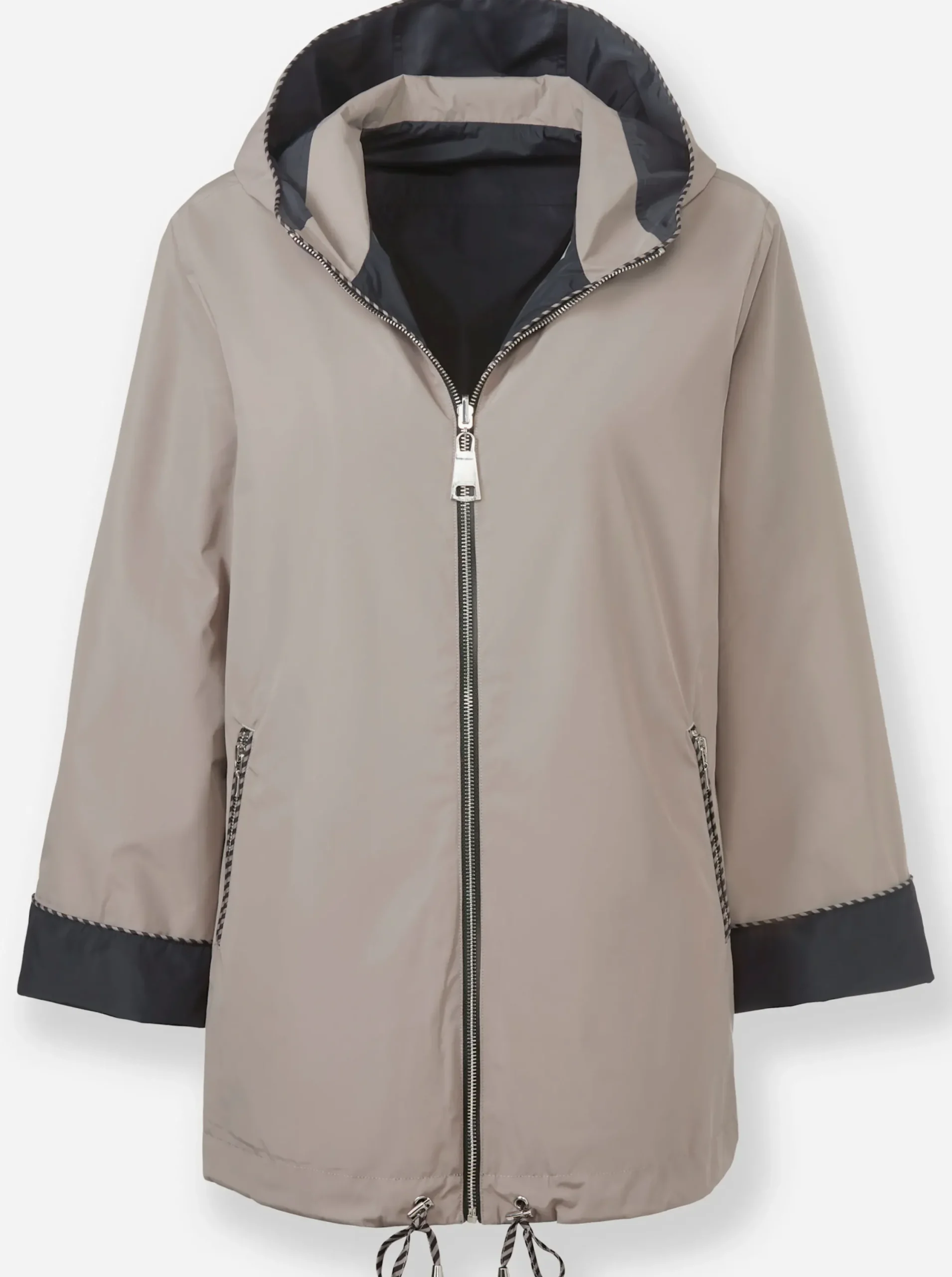 Jacken|heine Wendejacke in wasserabweisender Qualität schwarz-taupe