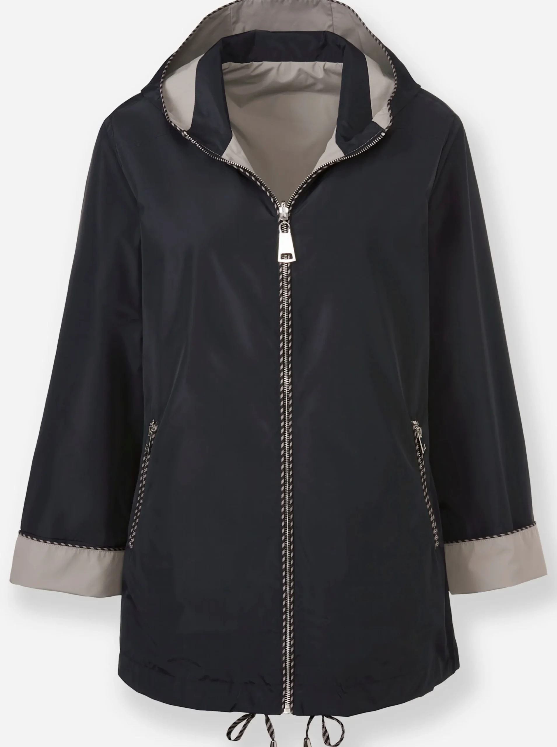 Jacken|heine Wendejacke in wasserabweisender Qualität schwarz-taupe