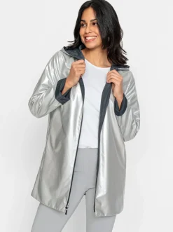 Jacken| Wendejacke mit Kapuze schwarz