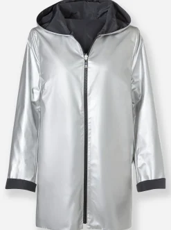 Jacken| Wendejacke mit Kapuze schwarz