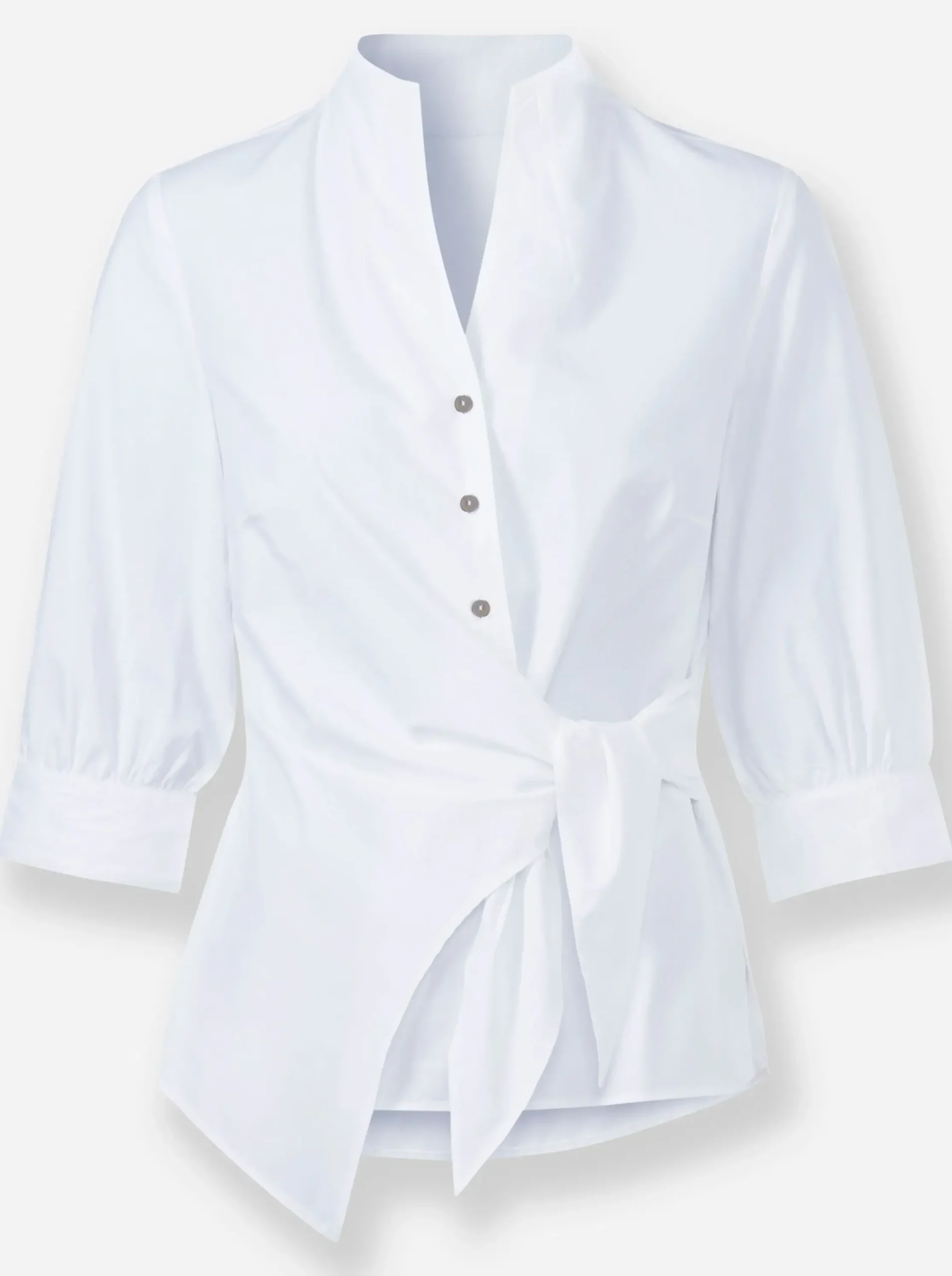 Blusen|heine Wickelbluse weiß