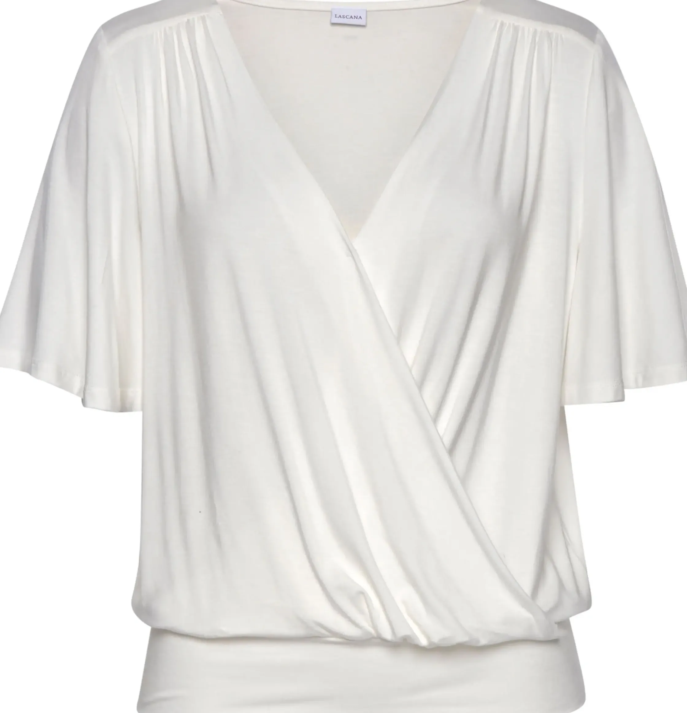 Shirts|LASCANA Wickelshirt creme