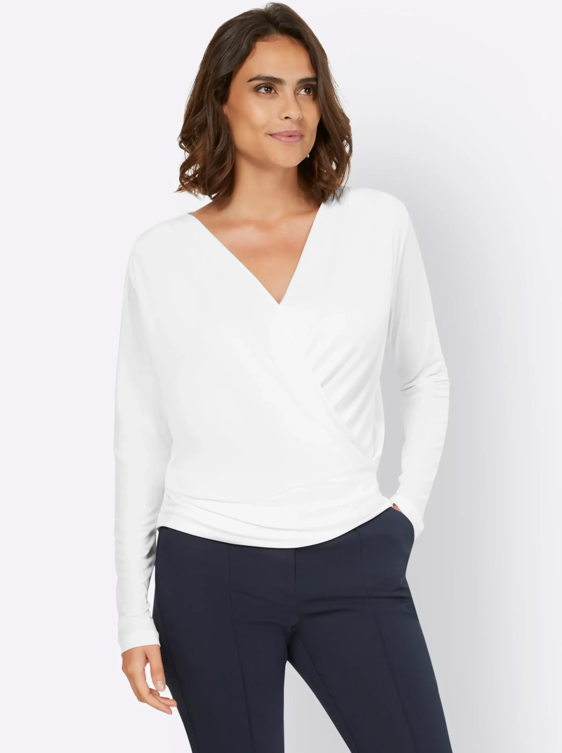 Shirts|heine Wickelshirt ecru