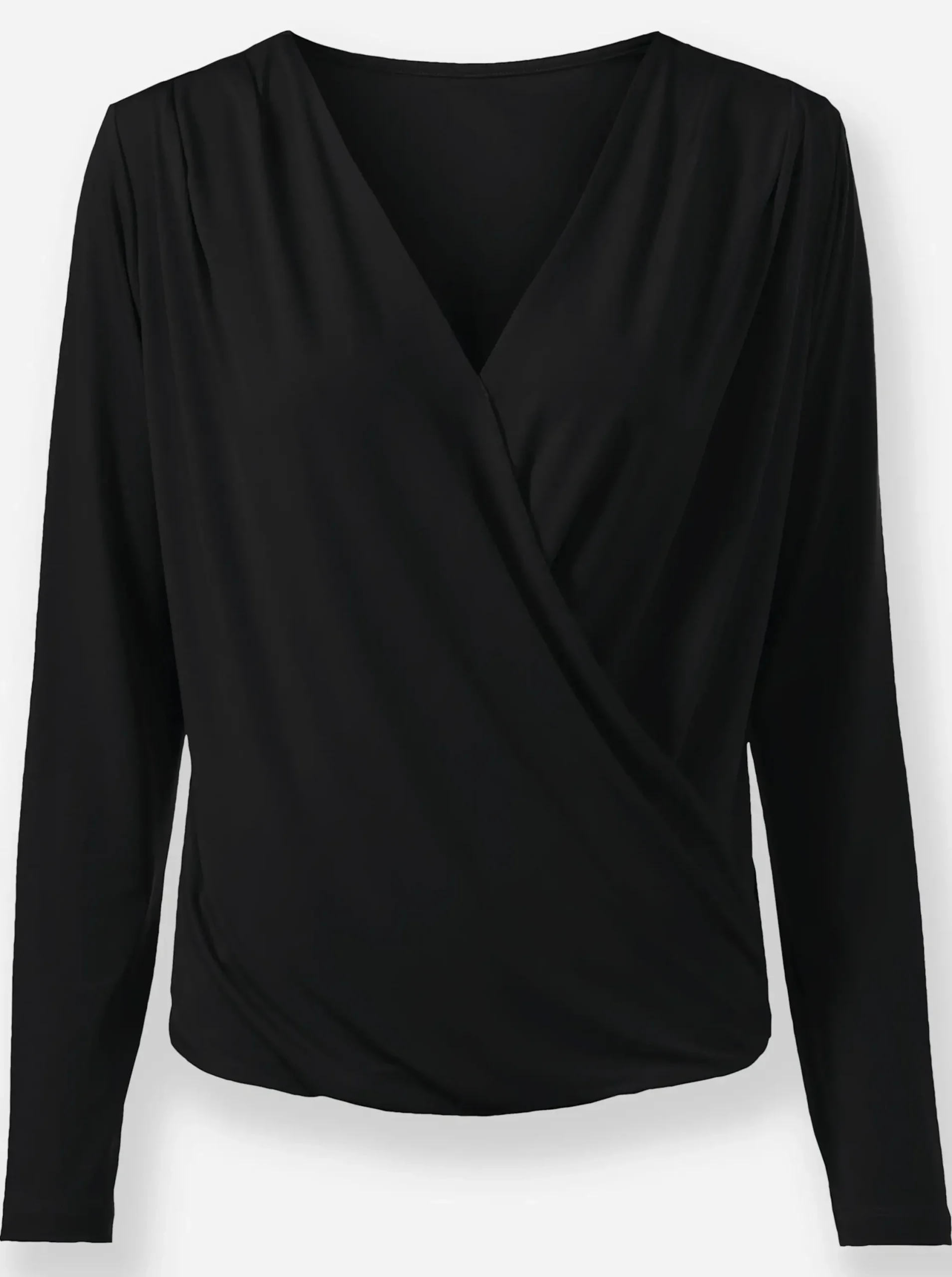 Shirts|heine Wickelshirt schwarz