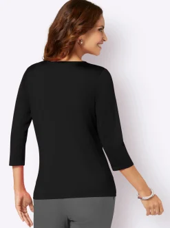 Shirts| Wickelshirt schwarz