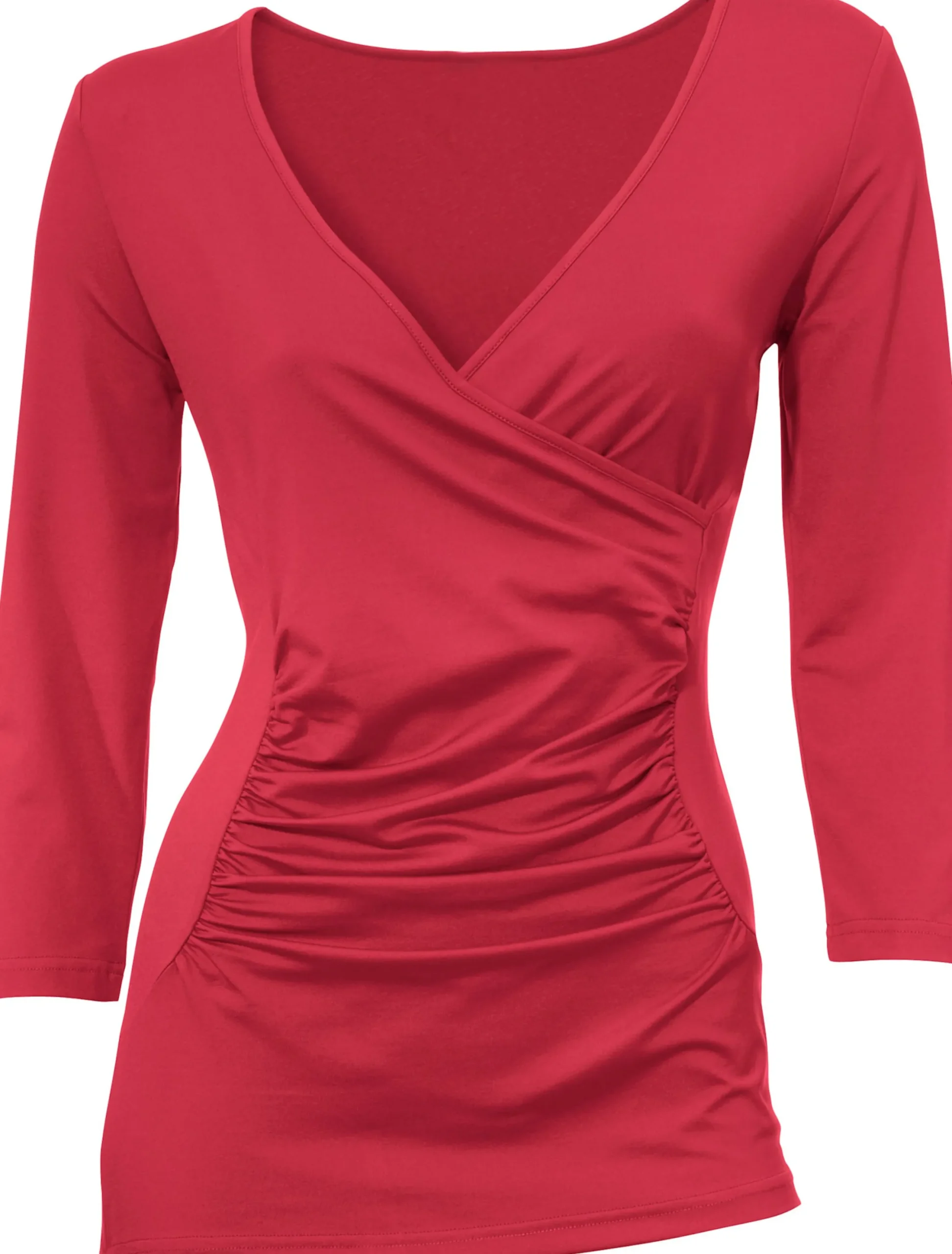 Shirts|heine Wickelshirt in Tactel-Qualität rot