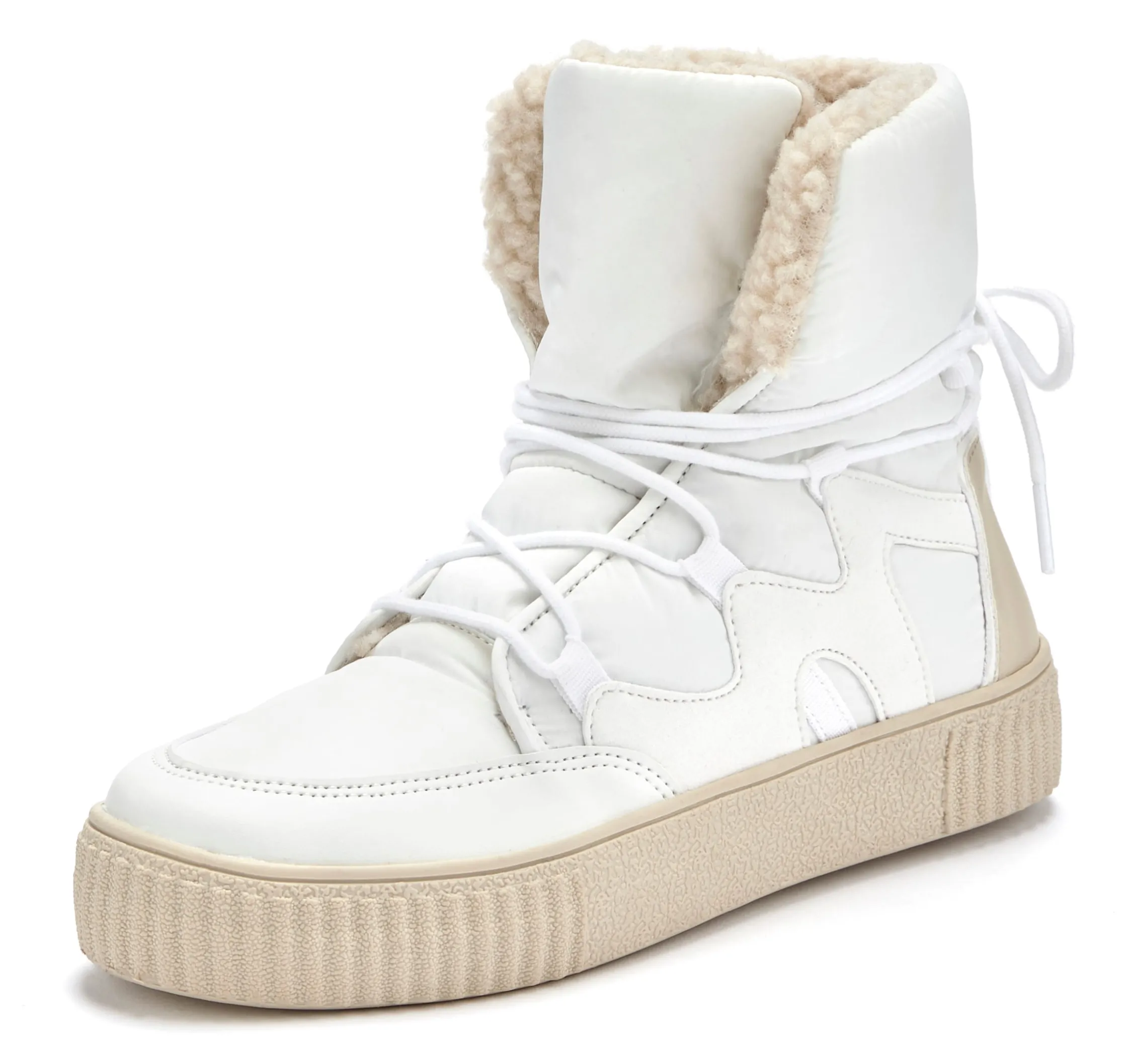 Stiefeletten|Stiefel|LASCANA Winterboots weiß