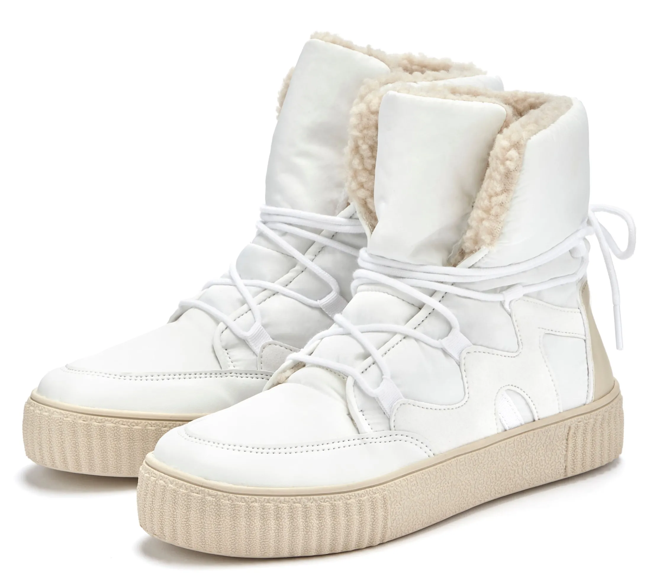 Stiefeletten|Stiefel|LASCANA Winterboots weiß