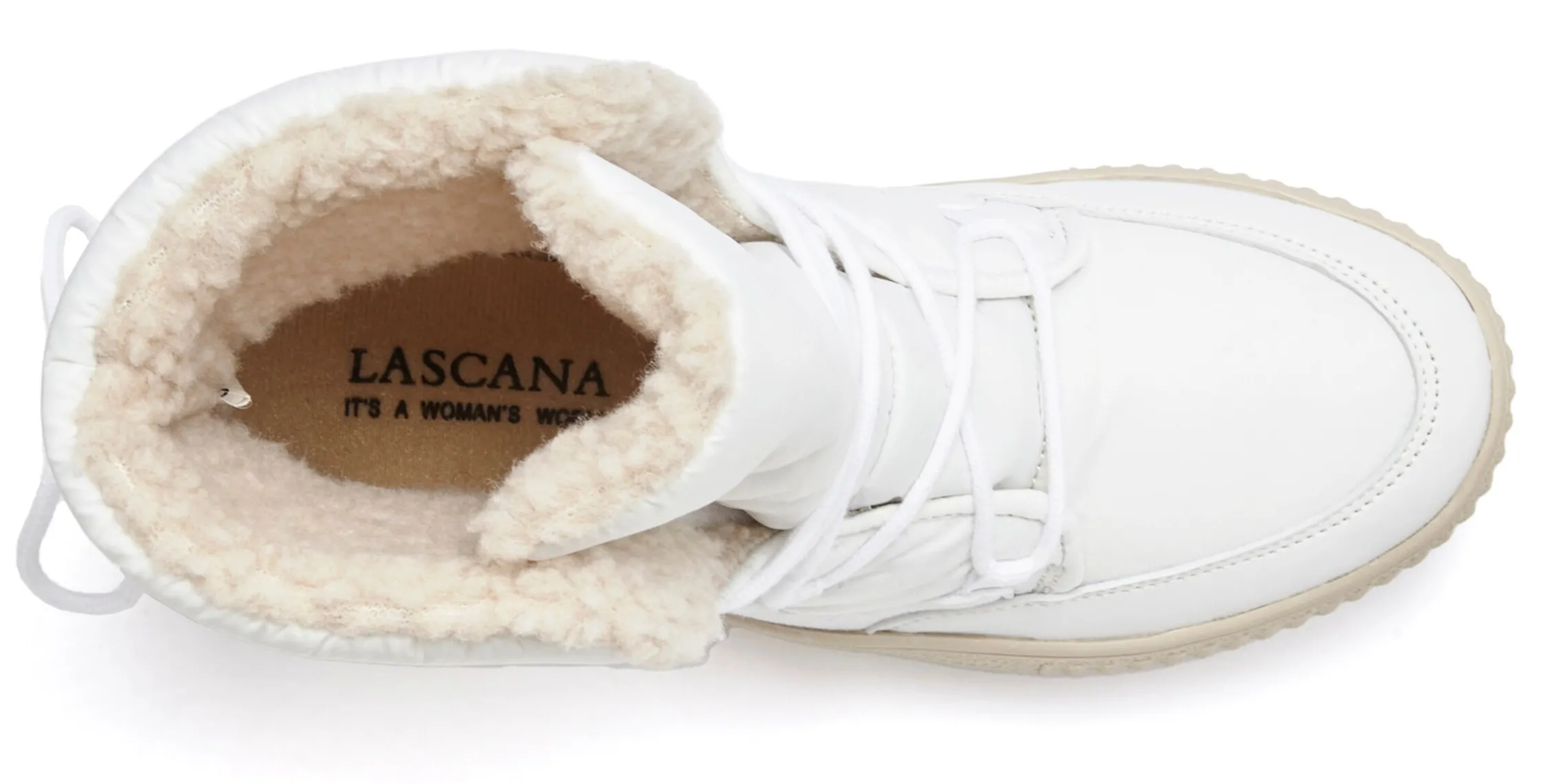 Stiefeletten|Stiefel|LASCANA Winterboots weiß