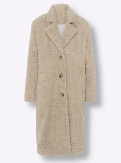 Mäntel|heine Wintermantel in Teddy-Qualität sand