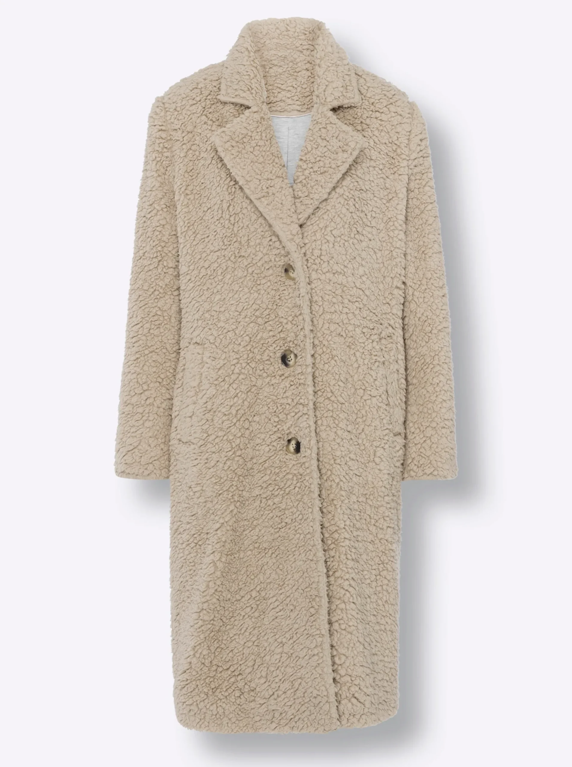 Mäntel|heine Wintermantel in Teddy-Qualität sand