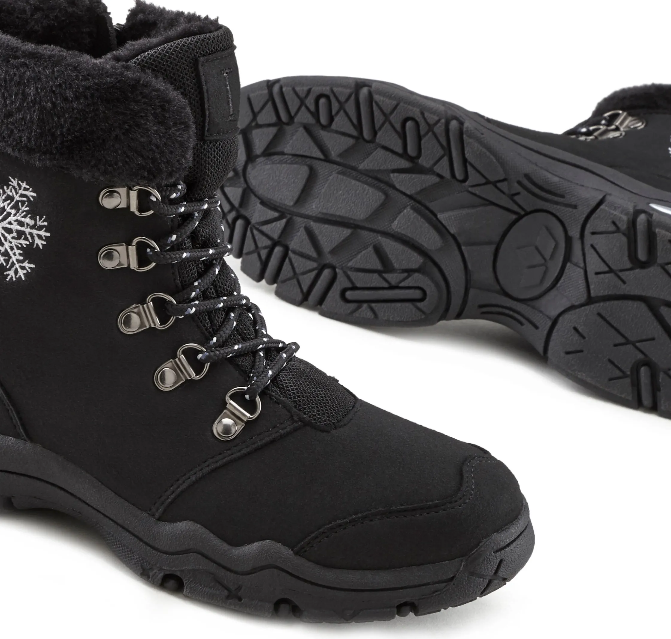 Stiefeletten|Stiefel|LASCANA Winterstiefelette schwarz