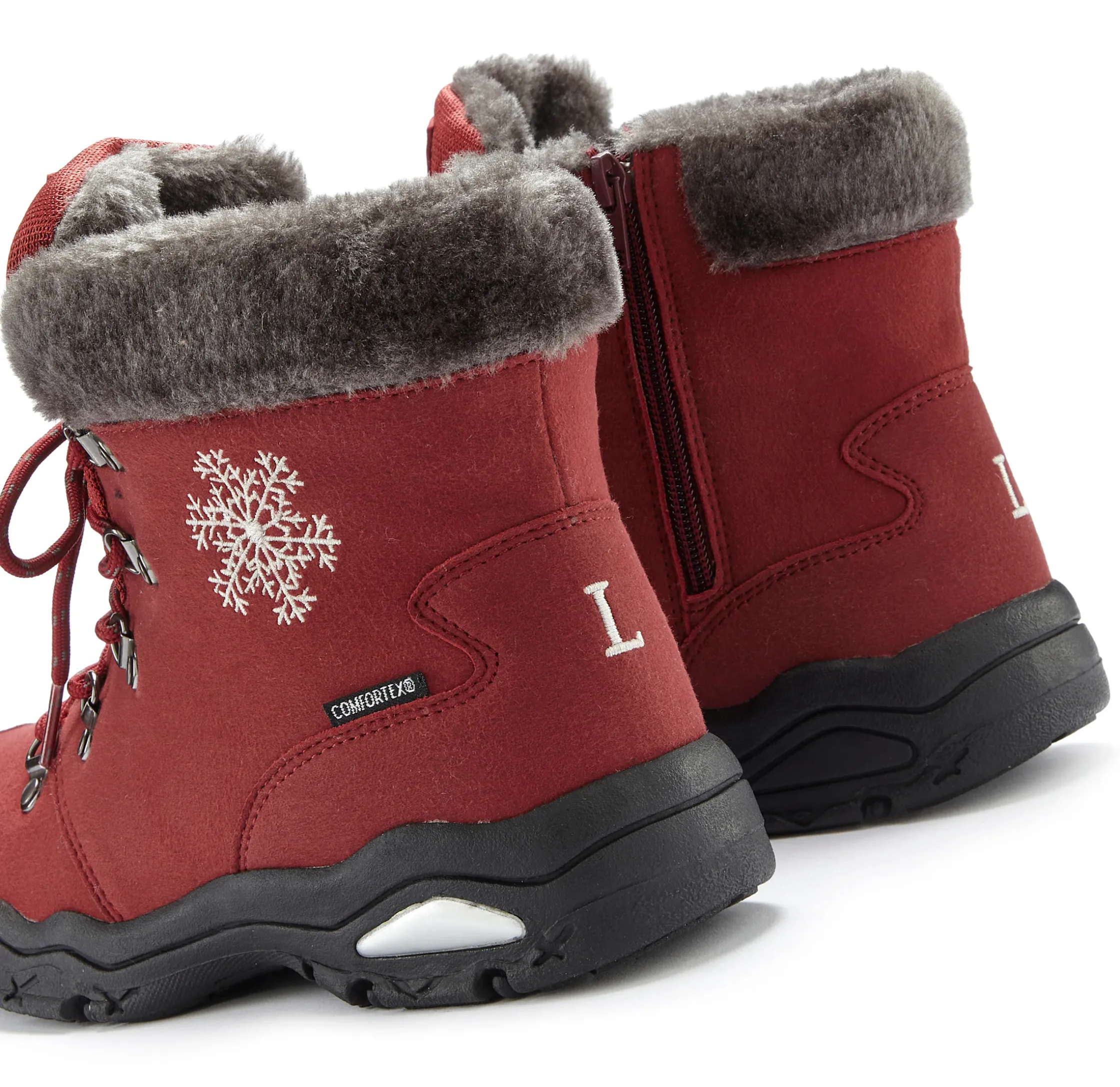 Stiefeletten|Stiefel|LASCANA Winterstiefelette dunkelrot