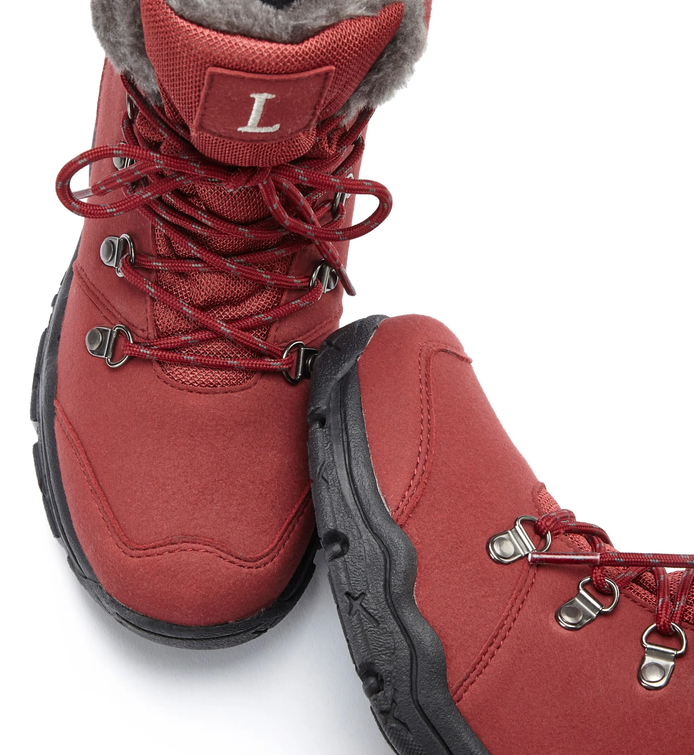 Stiefeletten|Stiefel|LASCANA Winterstiefelette dunkelrot