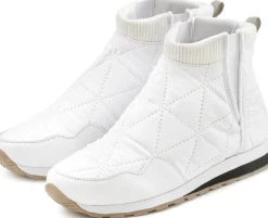 Stiefeletten|Stiefel|Vivance Winterstiefelette weiß