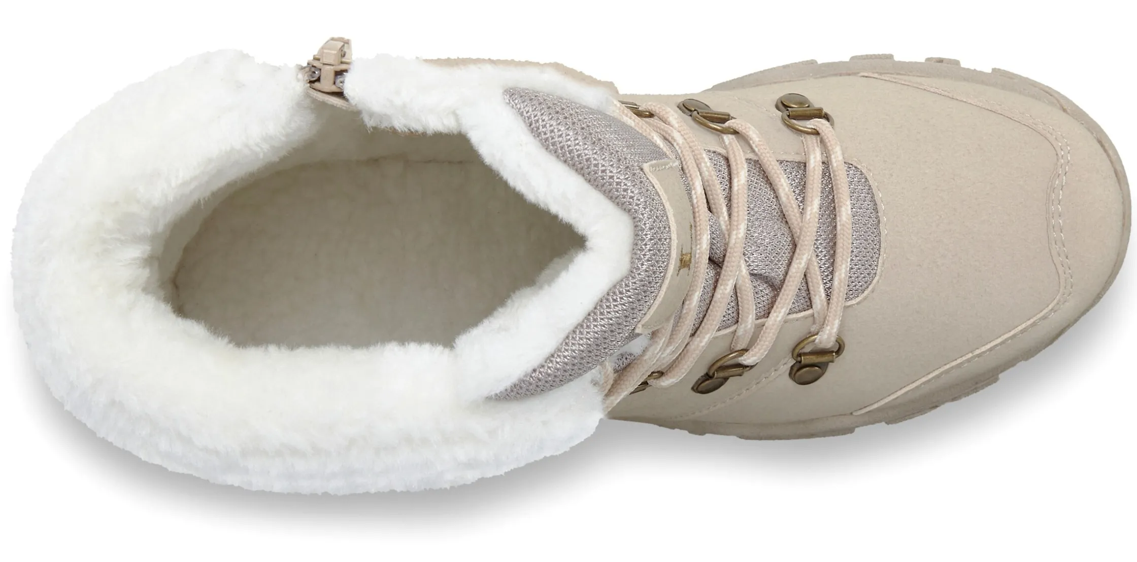 Stiefeletten|Stiefel|LASCANA Winterstiefelette beige