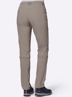 Hosen| Zip-off-Hose mit 2 Tragevarianten taupe